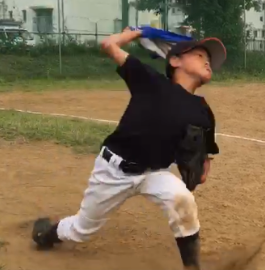 少年野球における息子の成長